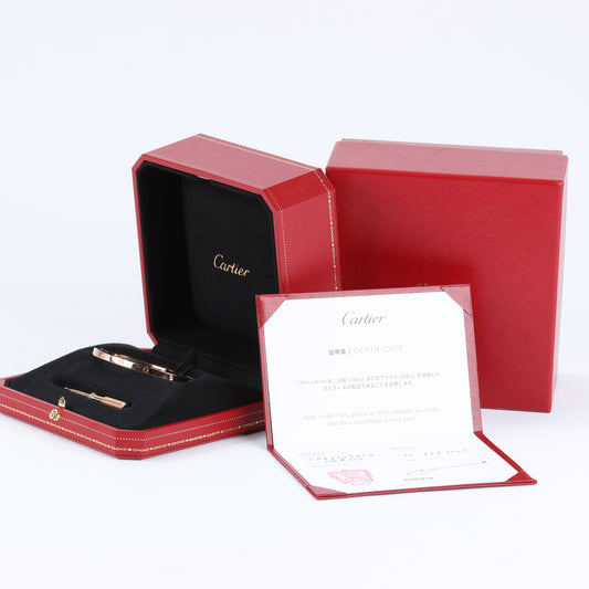 Cartier Love SM Half Diamond Bracelet 750(PG) 18.6g 17