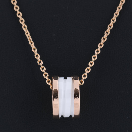 Bvlgari B.Zero 1 Necklace 750 (PG) × Ceramic 12.1g 346082