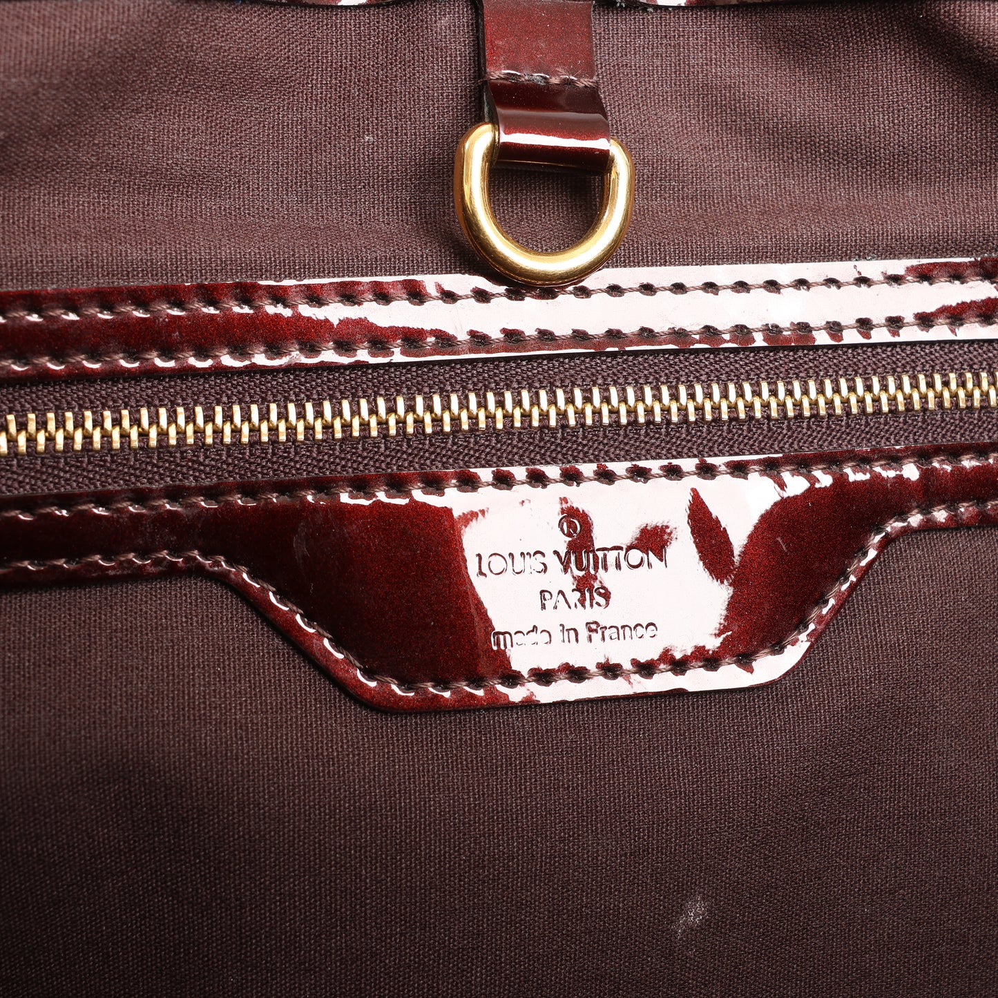 Louis Vuitton Monogram Vernis Wilshire MM Handbag in Amarante
