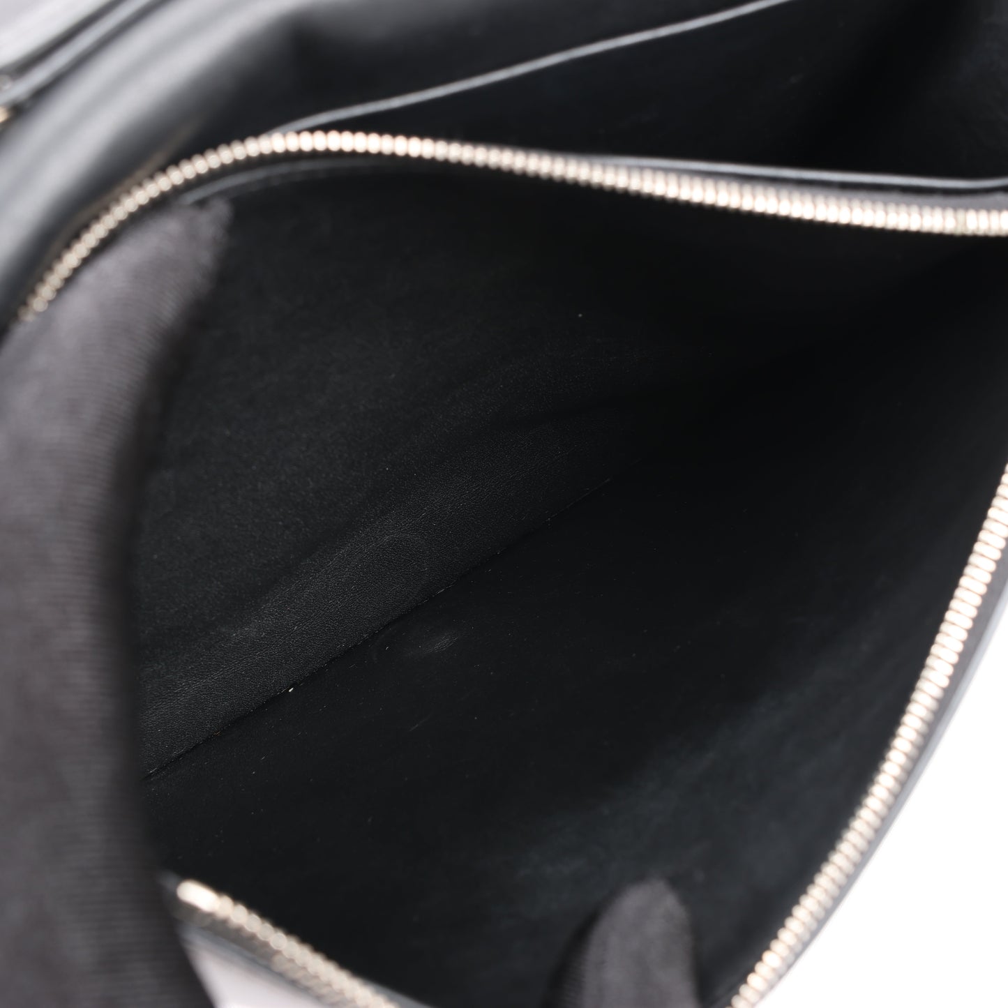 Celine Frame Evening Leather Chain Shoulder Bag in Black × White