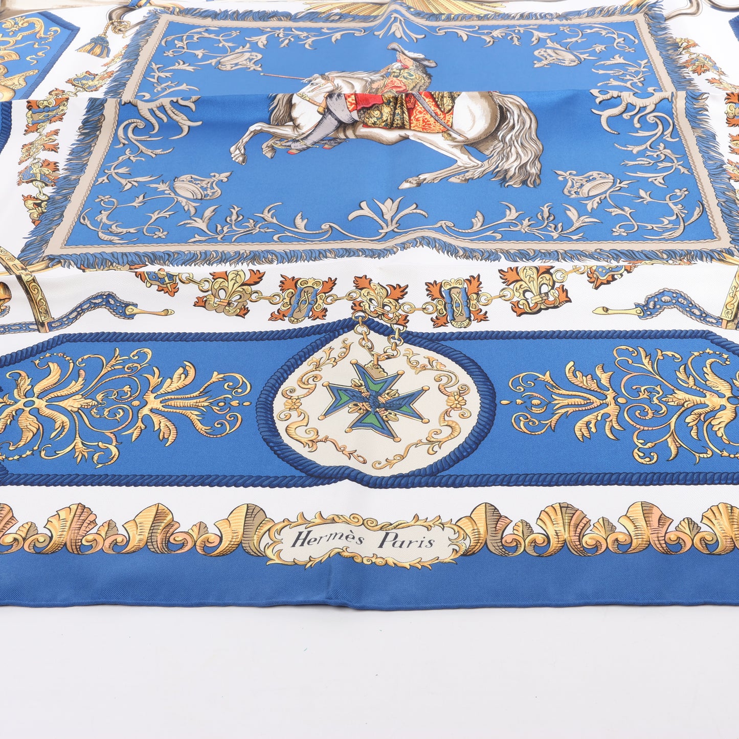 Hermès Carré 90 "LVDOVICVS MAGNVS" Silk Scarf