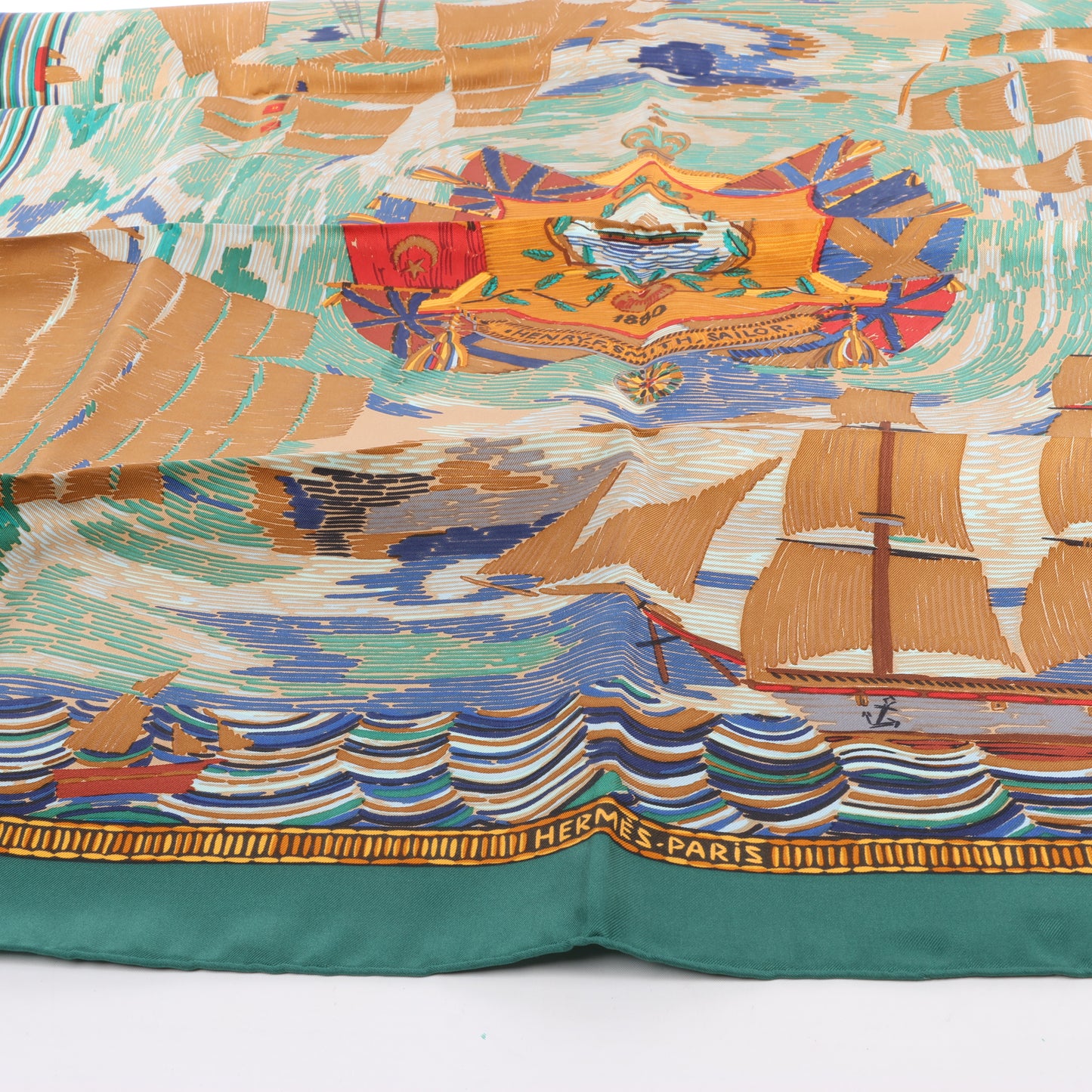 Hermès Carré 90 "HENRY F SMITH SAILOR " Silk Scarf