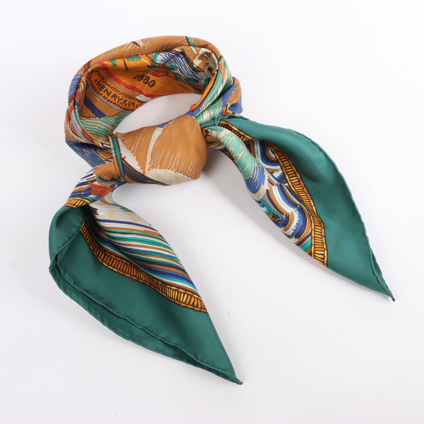Hermès Carré 90 "HENRY F SMITH SAILOR " Silk Scarf