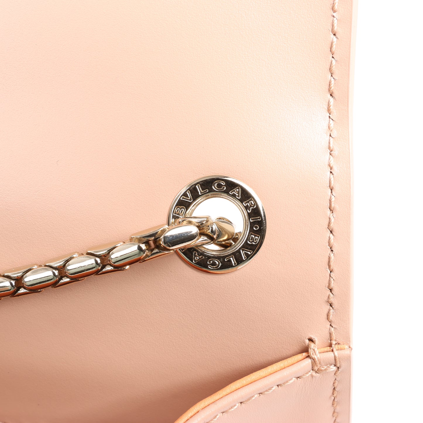 Sac à bandoulière BVLGARI Serpenti en cuir rose