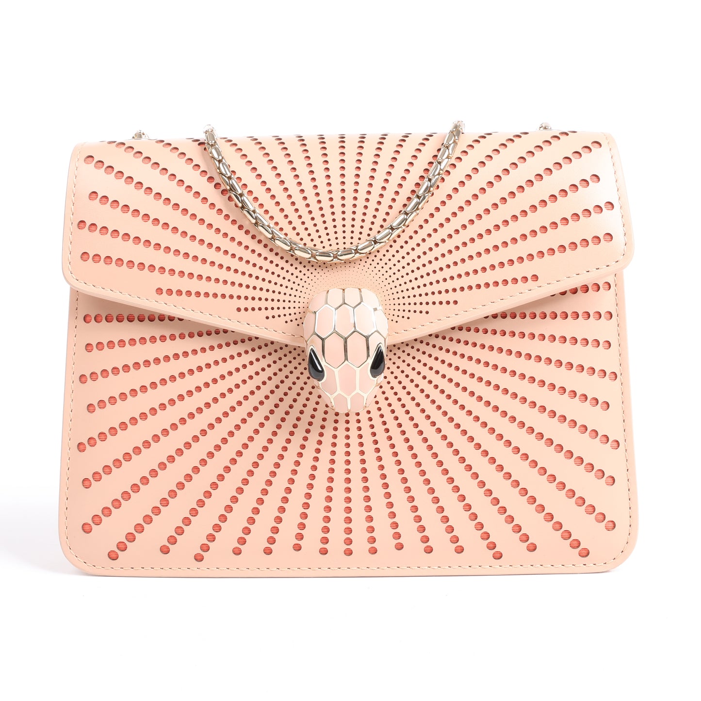 Sac à bandoulière BVLGARI Serpenti en cuir rose