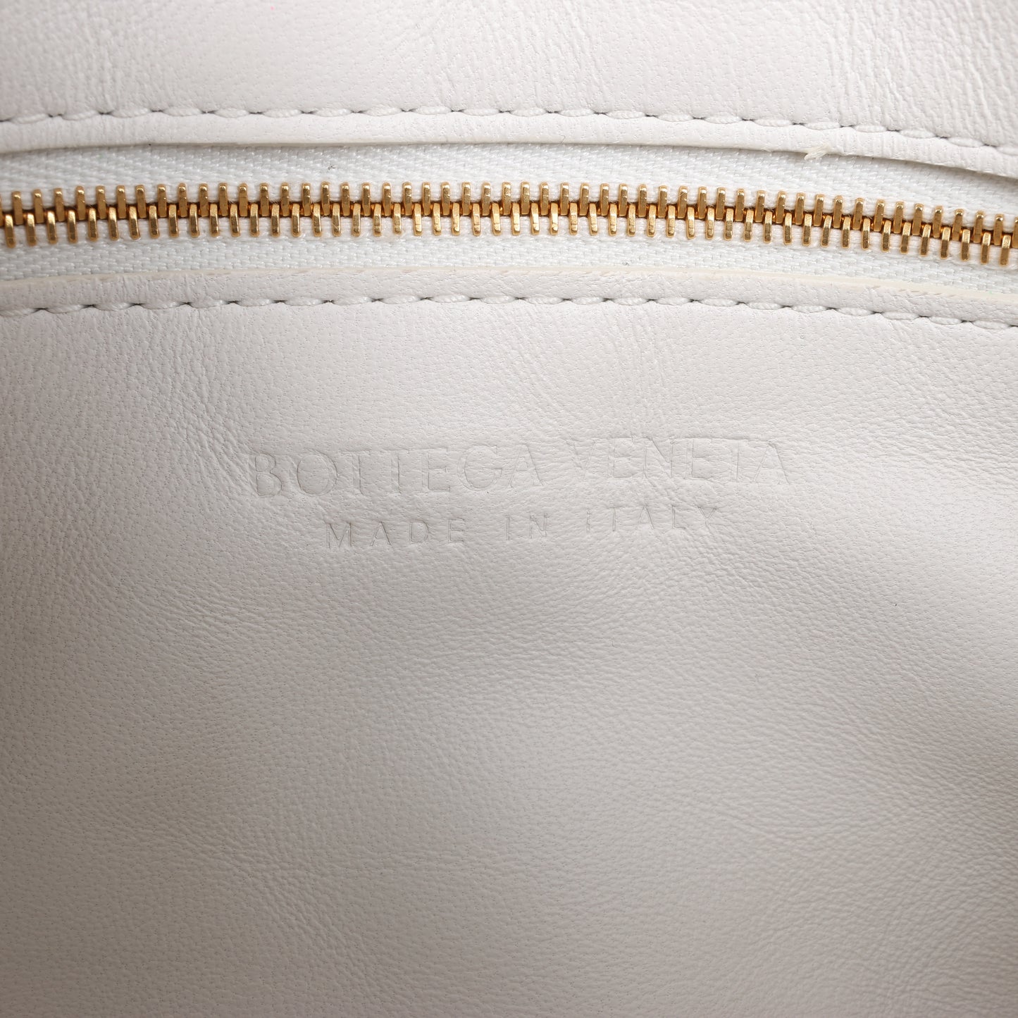 Bottega Veneta Maxi Intrecciato Cassette Leather Shoulder Bag in White