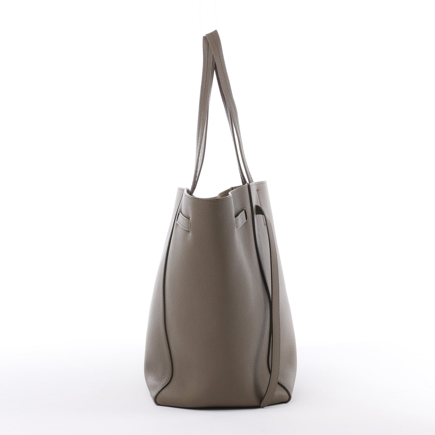 Celine – Cabas Phantom – Kleine Schultertasche aus Leder in Taupe