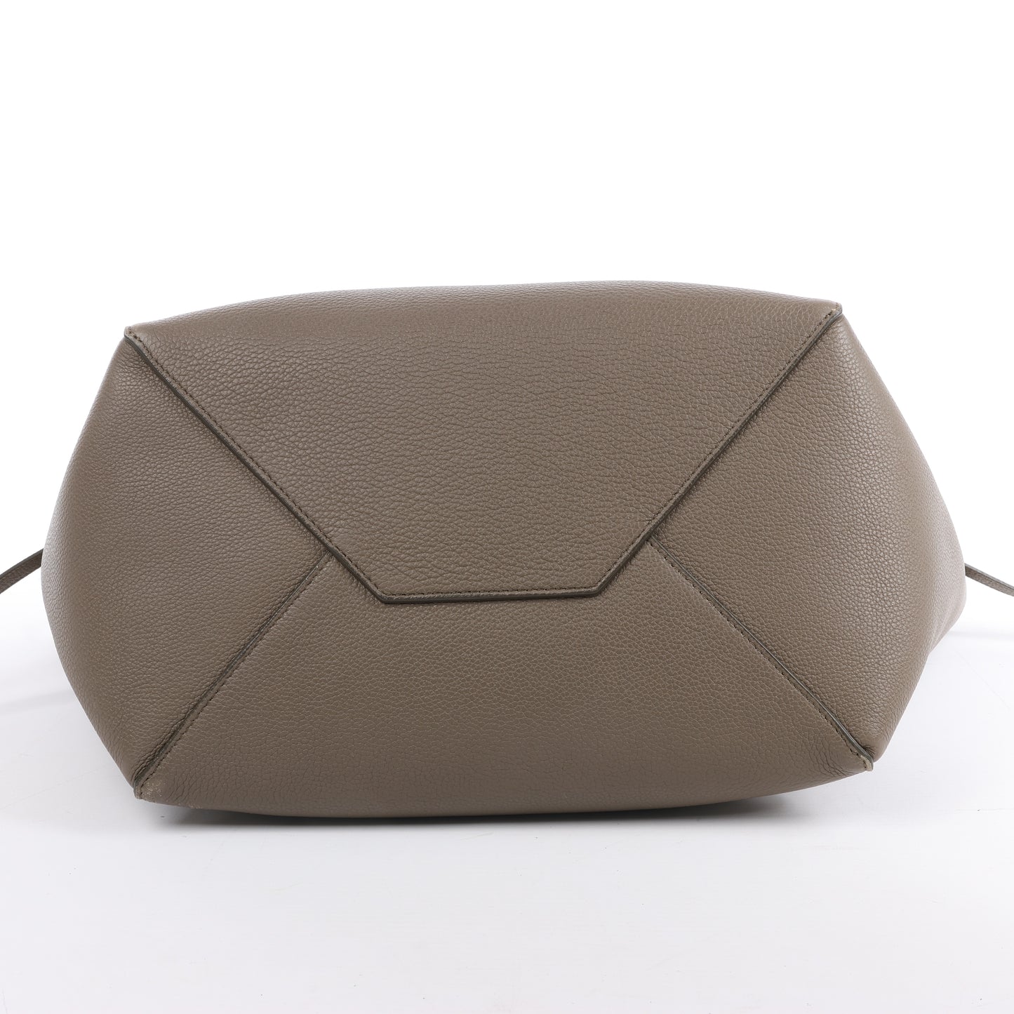 Celine – Cabas Phantom – Kleine Schultertasche aus Leder in Taupe