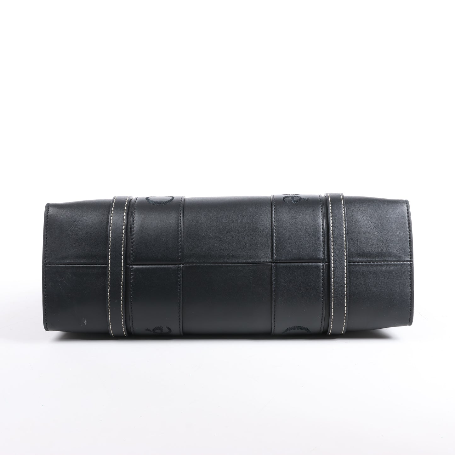 Sac cabas Chloé Woody Medium en cuir noir