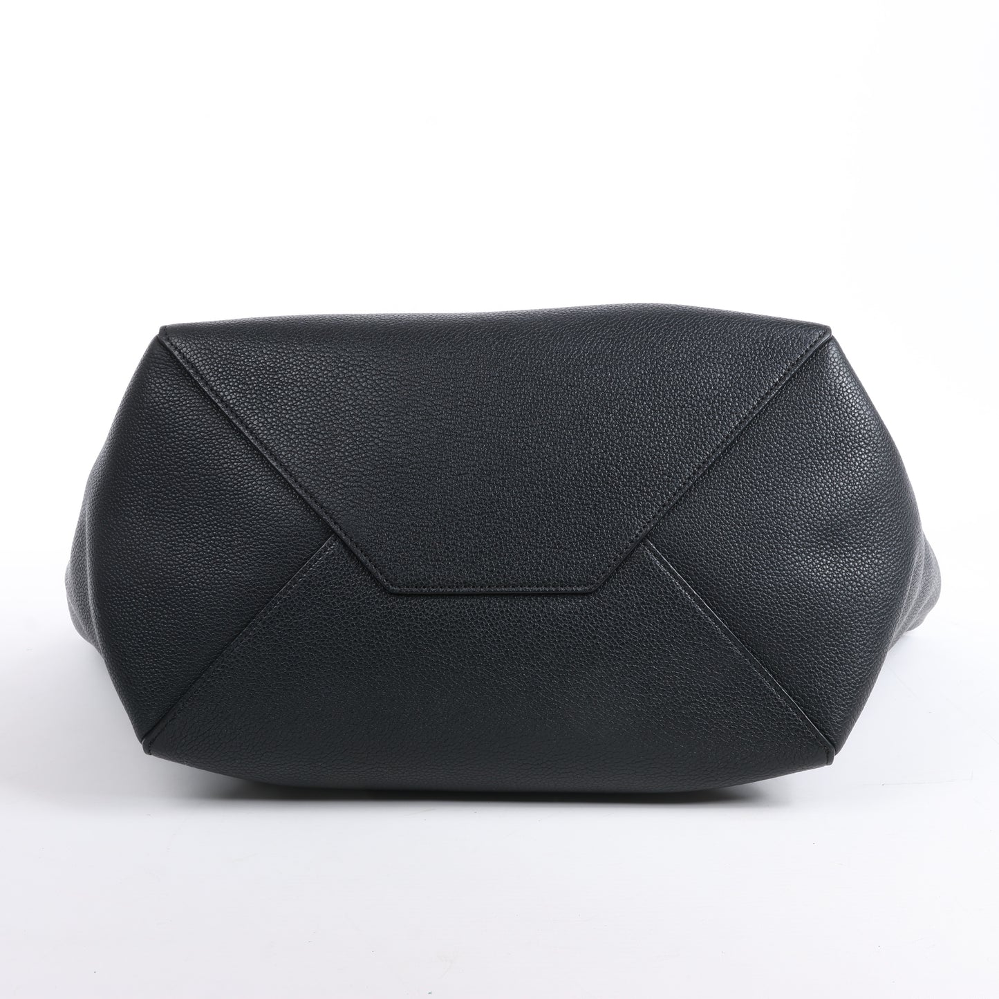Celine Cabas Phantom Small Leather Shoulder Bag in Black