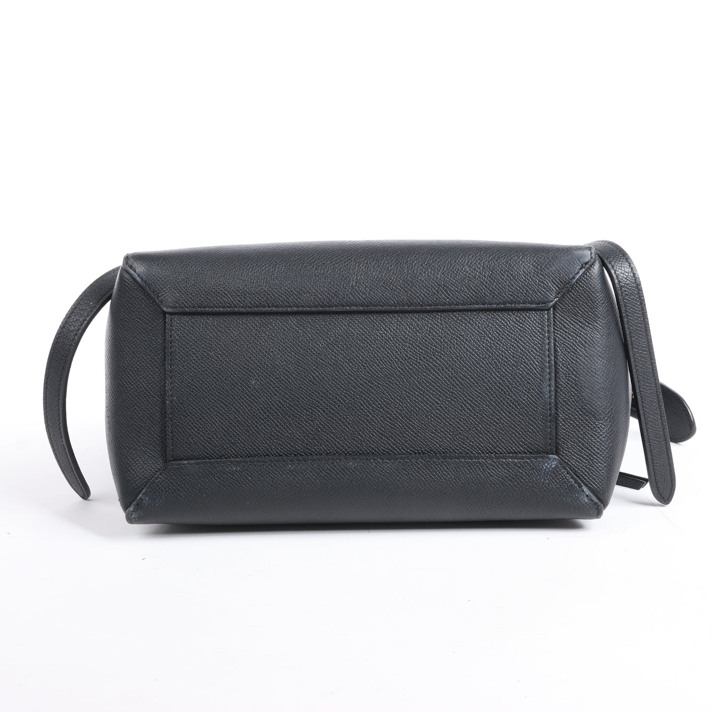 Sac ceinture CELINE en cuir de veau grainé, micro sac à main 2 voies, noir