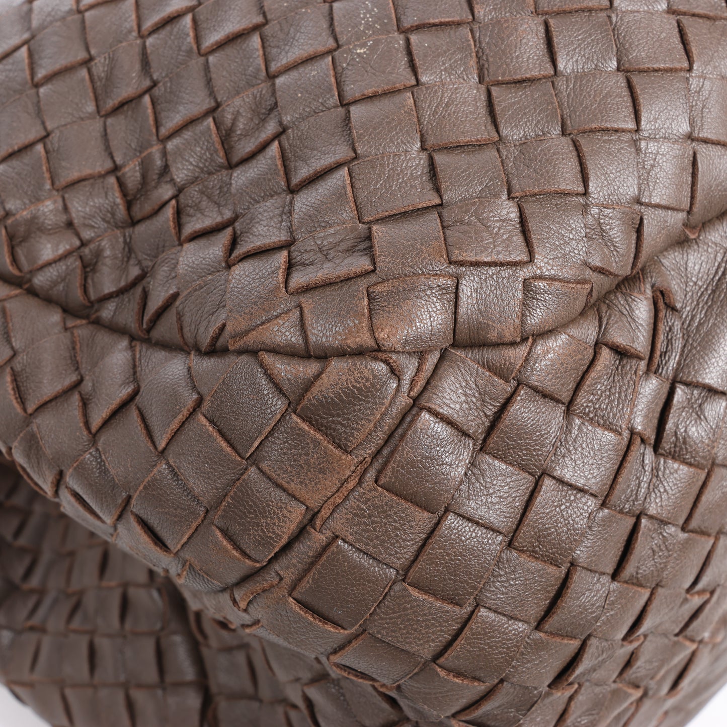 Bottega Veneta Intrecciato Campana Sac à bandoulière en cuir marron