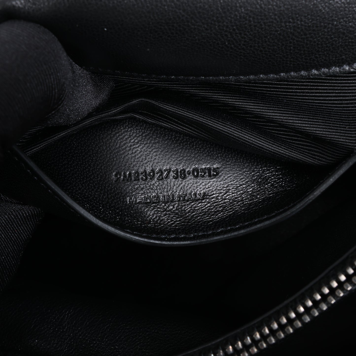 Saint Laurent Paris College Leather Chain Shoulder Bag in Black