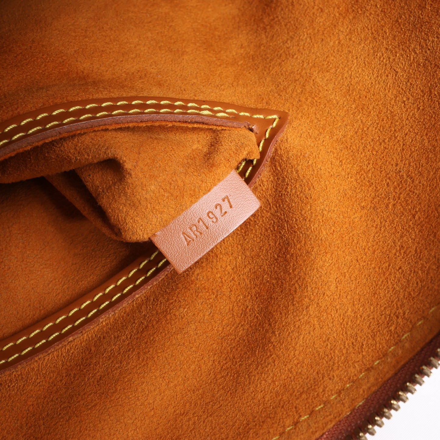 Sac à main Louis Vuitton Alma en cuir épi marron