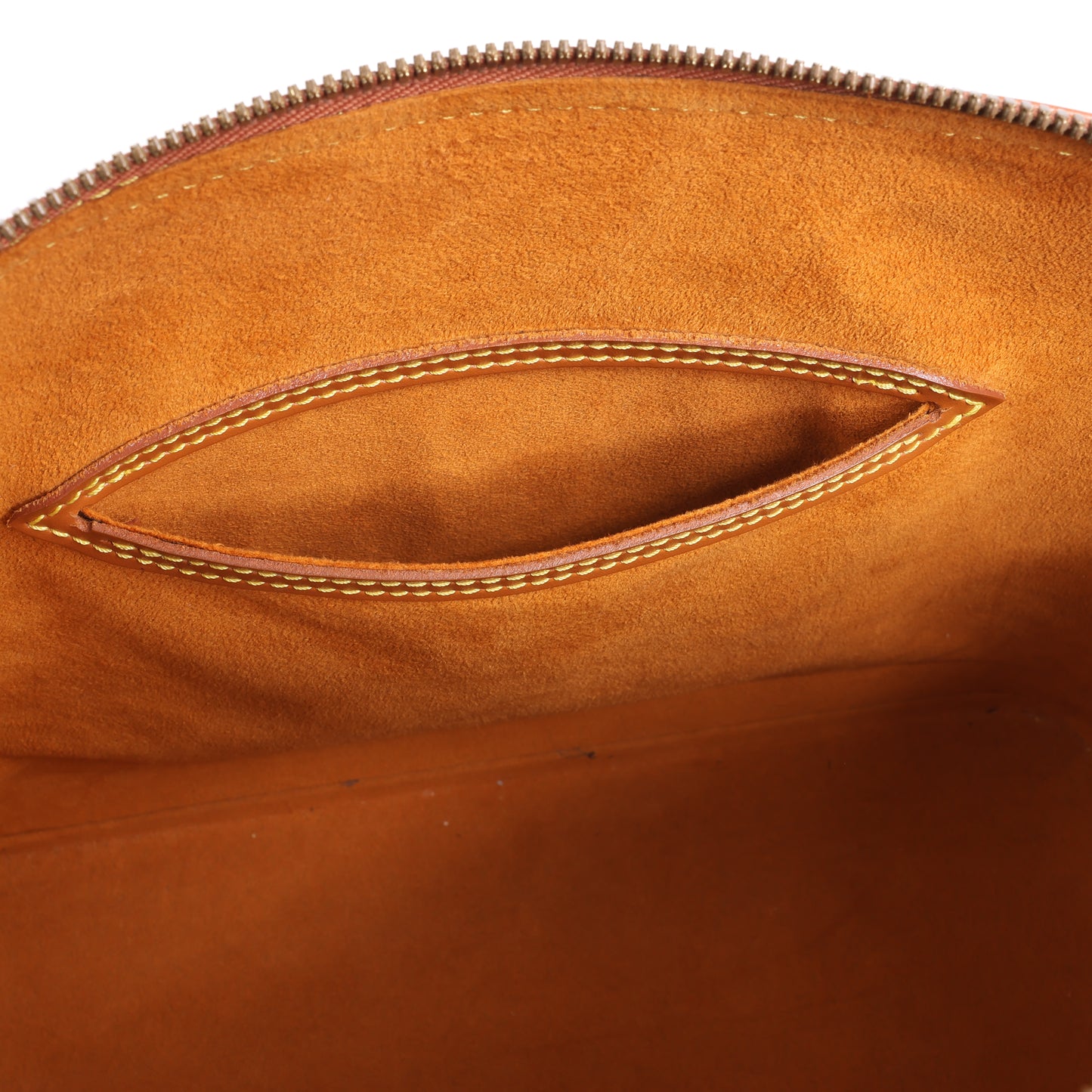 Sac à main Louis Vuitton Alma en cuir épi marron