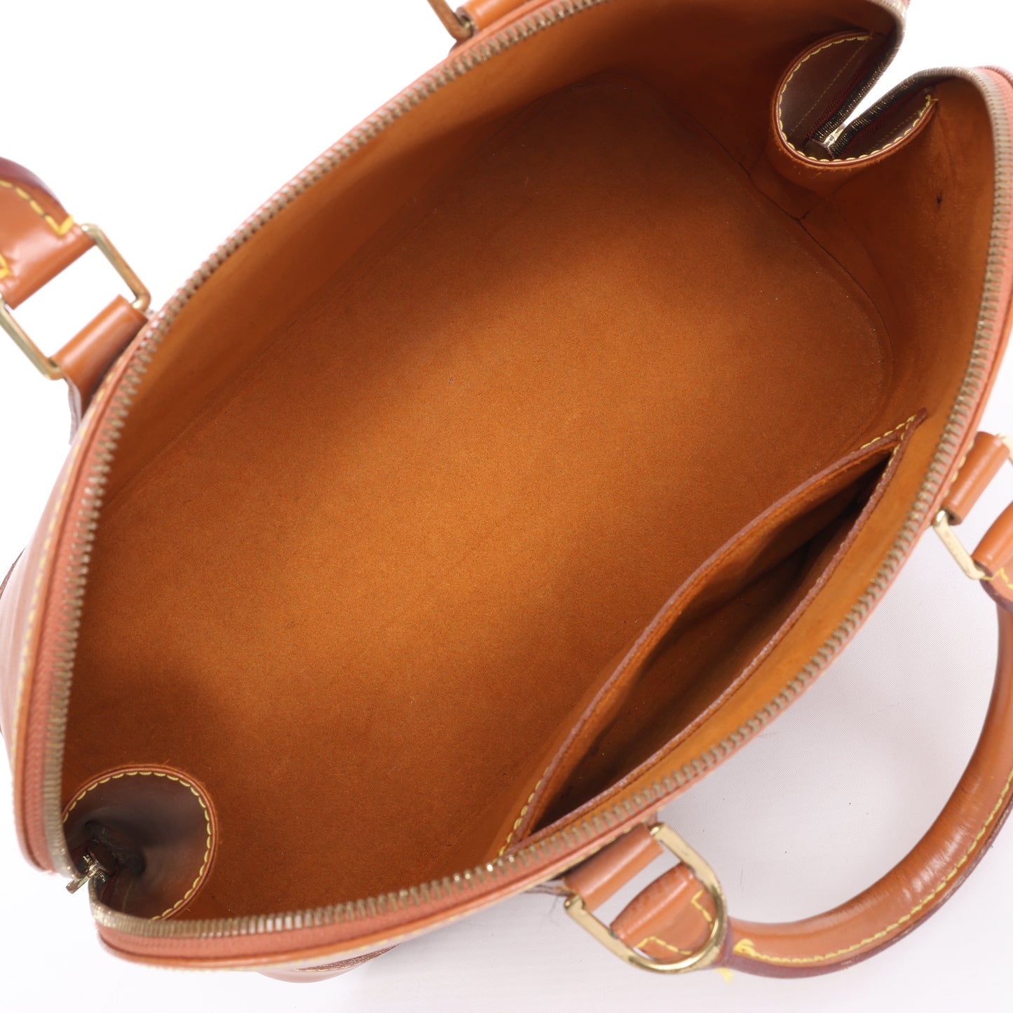 Sac à main Louis Vuitton Alma en cuir épi marron