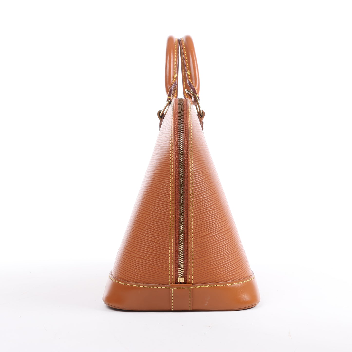 Sac à main Louis Vuitton Alma en cuir épi marron