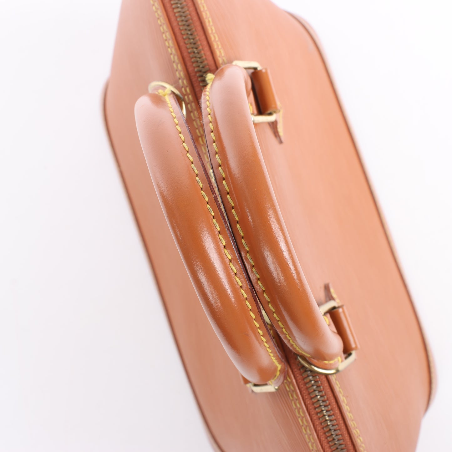 Sac à main Louis Vuitton Alma en cuir épi marron