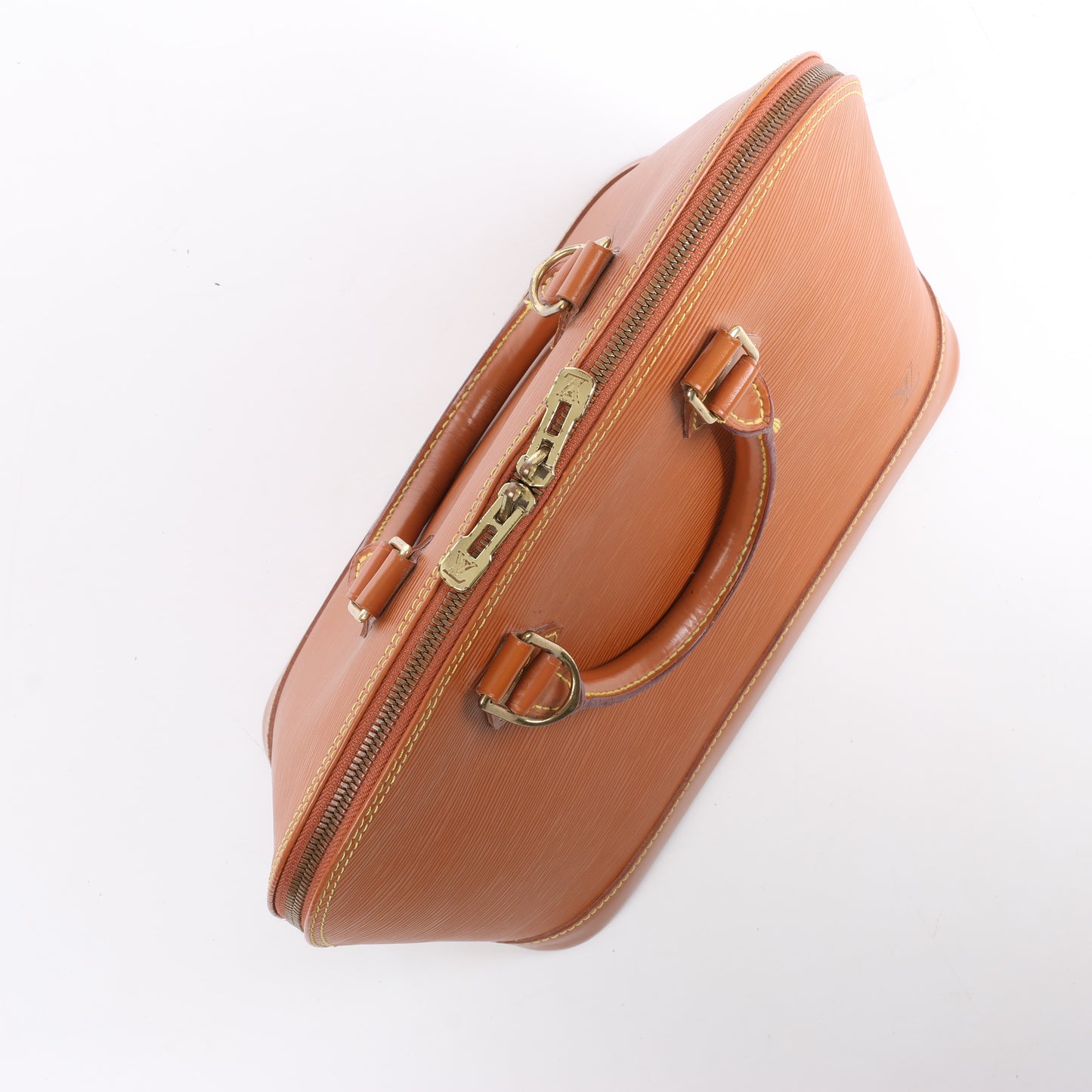 Sac à main Louis Vuitton Alma en cuir épi marron