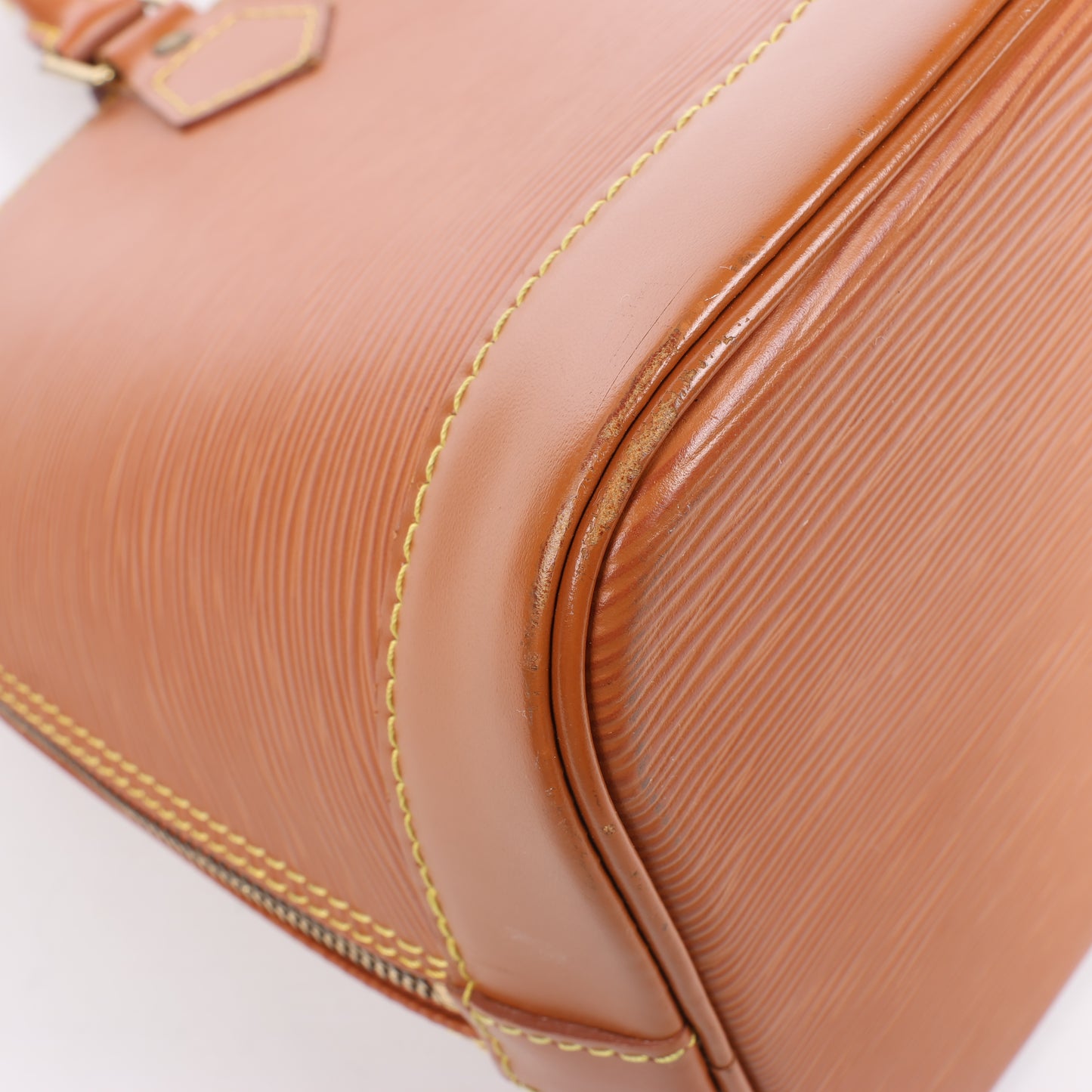 Sac à main Louis Vuitton Alma en cuir épi marron