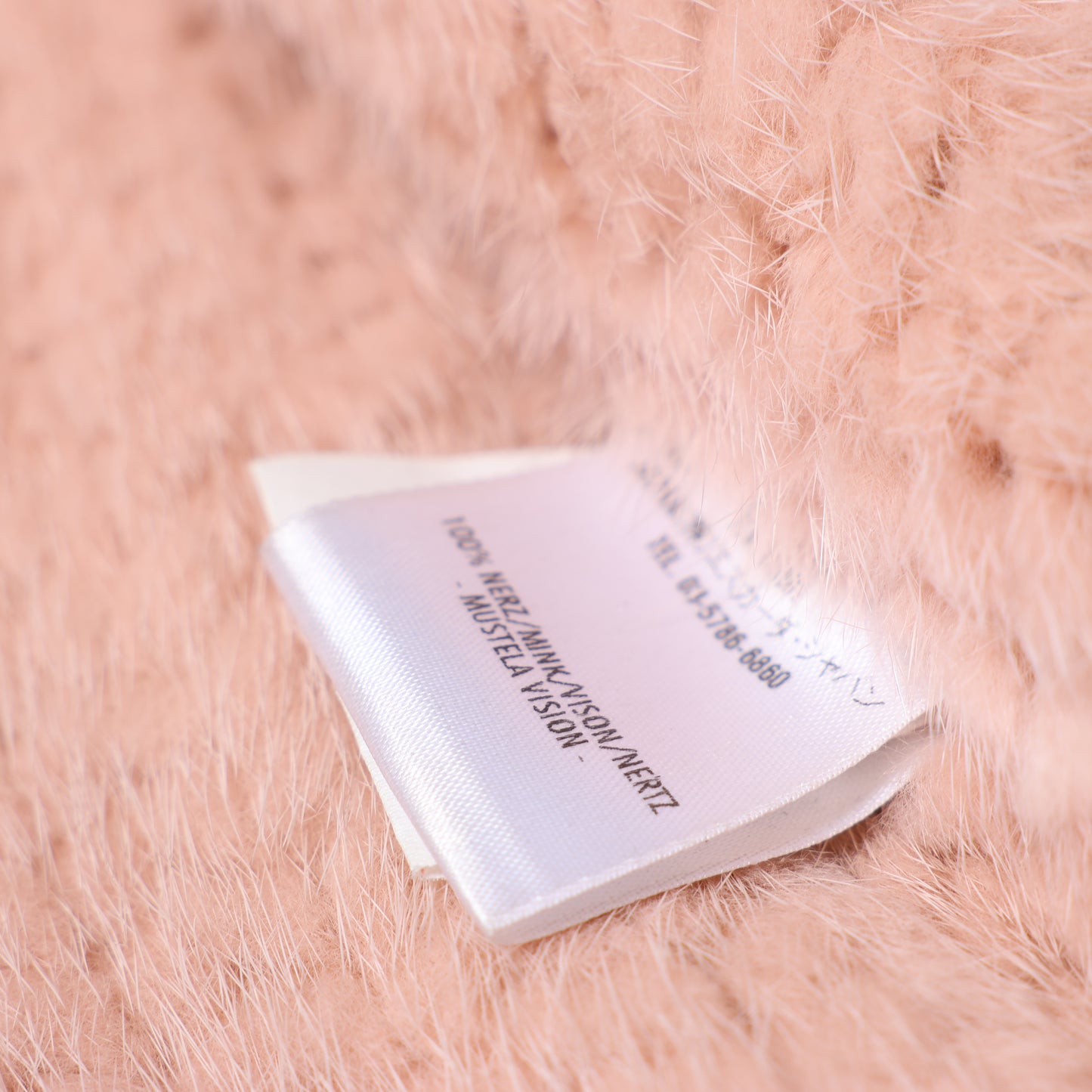 Escada Rosa Nerzpelzmantel, Größe 38