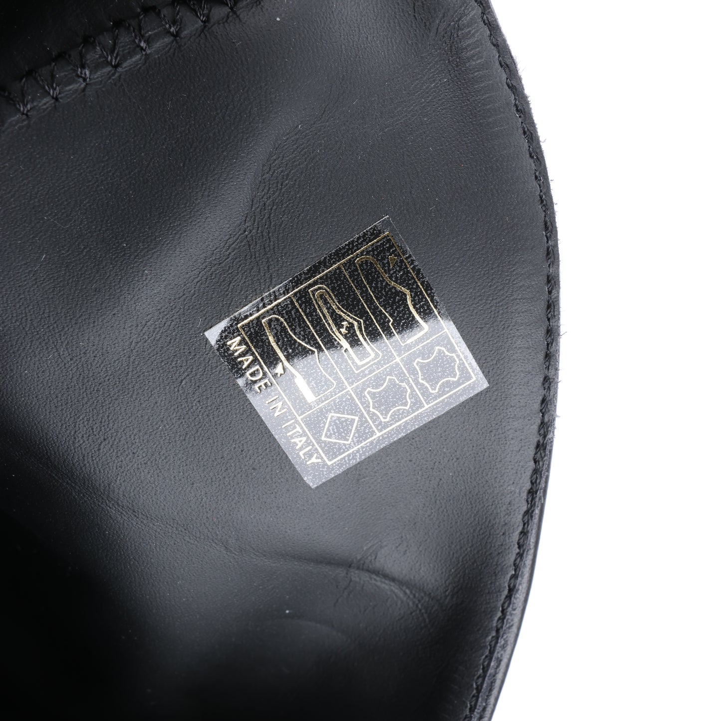 Bottes en cuir Dolce & Gabbana noires et rouges avec patch à paillettes, taille 37 EU