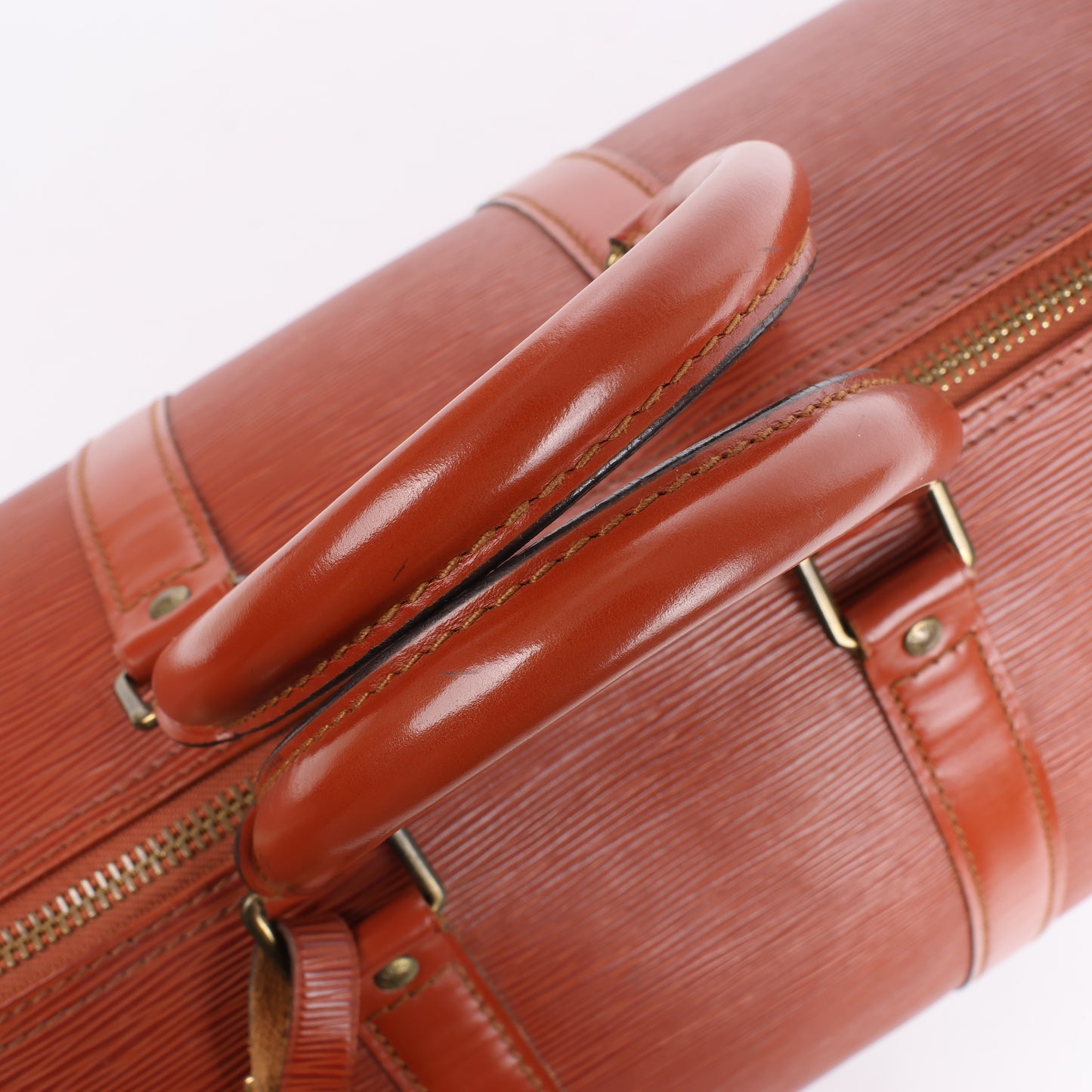 Louis Vuitton Epi Leather Keepall 45 Travel Bag in Brown M42978