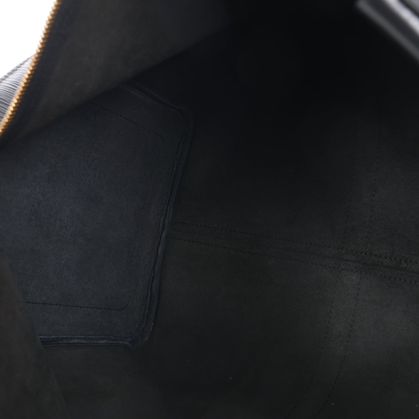 Louis Vuitton Epi Leather Keepall 50 Travel Bag in Black M42962
