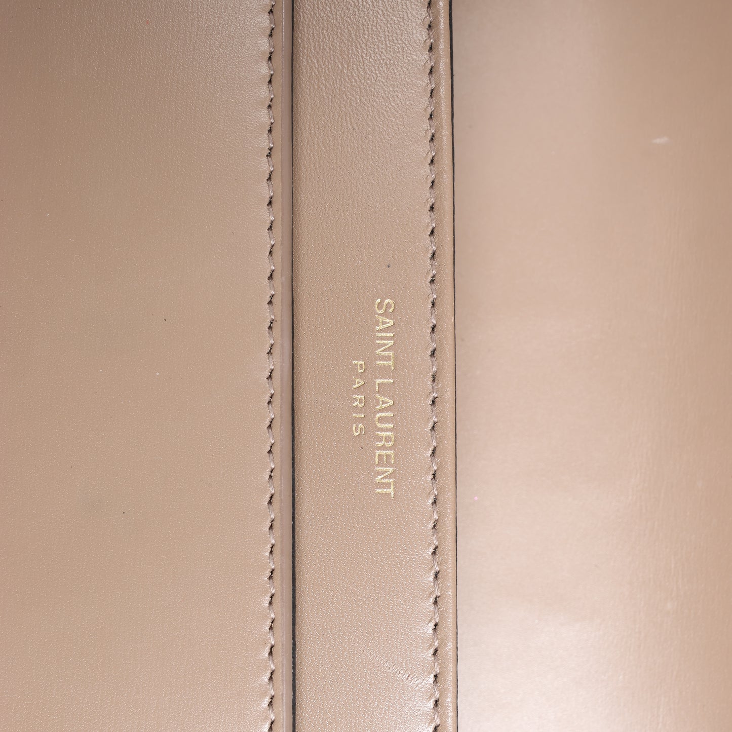 Saint Laurent Paris Solferino Leather Shoulder bag in beige