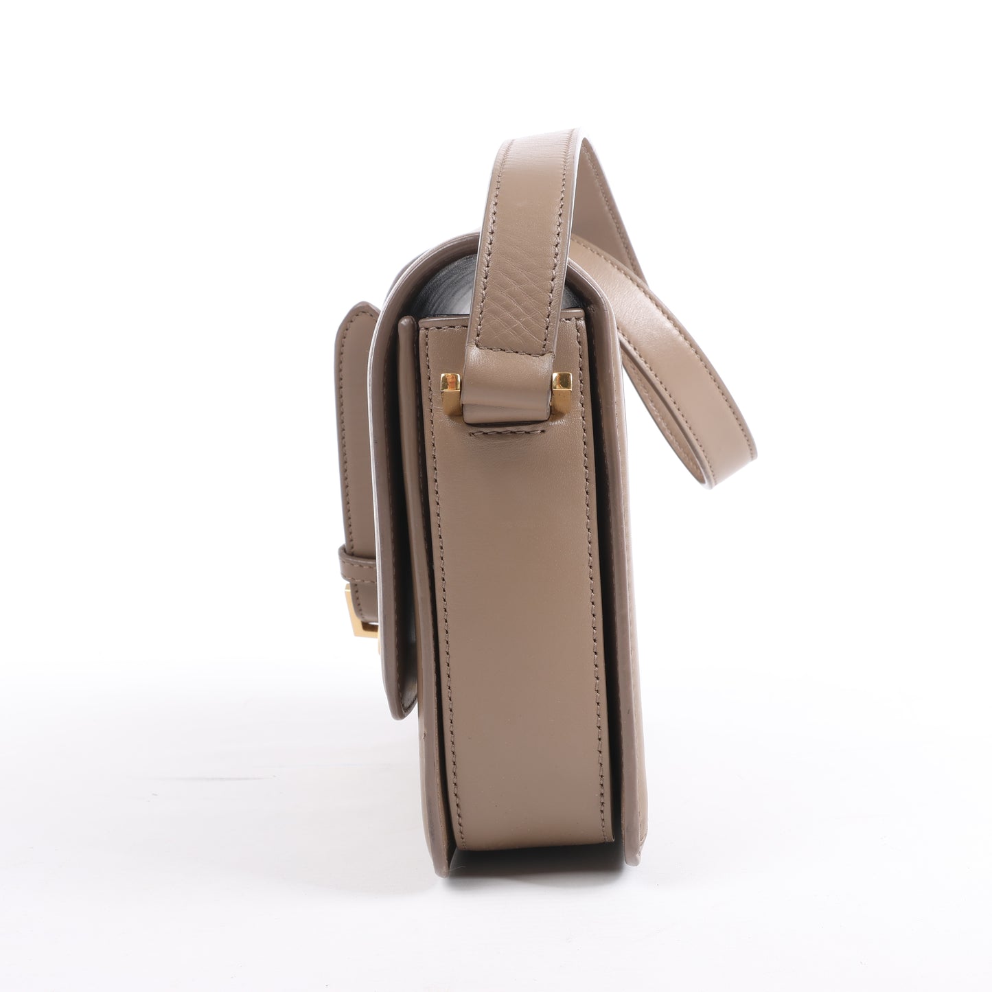 Saint Laurent Paris Solferino Leather Shoulder bag in beige