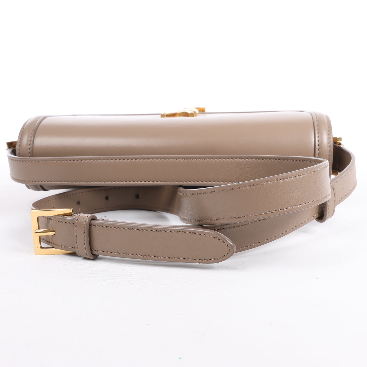 Saint Laurent Paris Solferino Leather Shoulder bag in beige