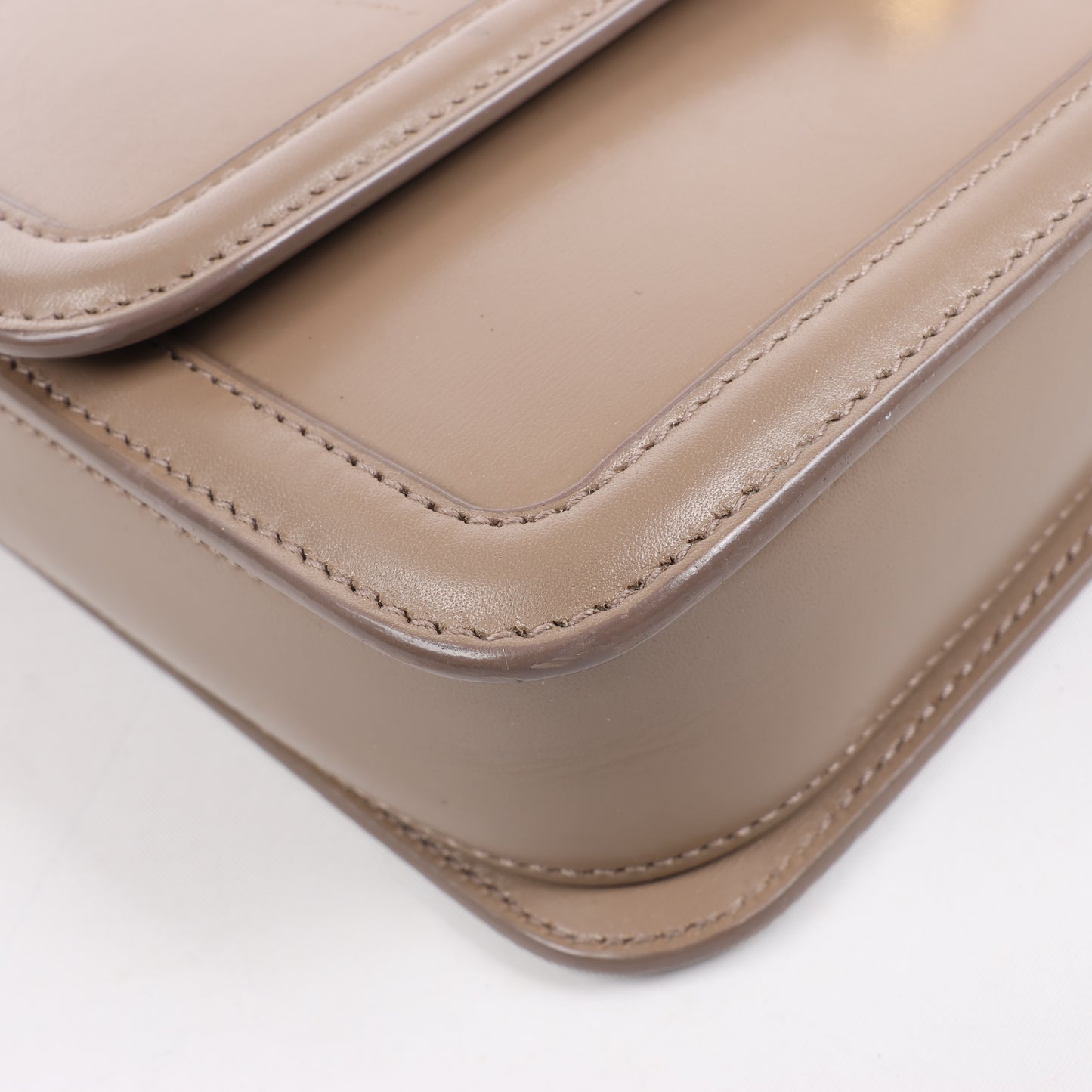 Saint Laurent Paris Solferino Leather Shoulder bag in beige