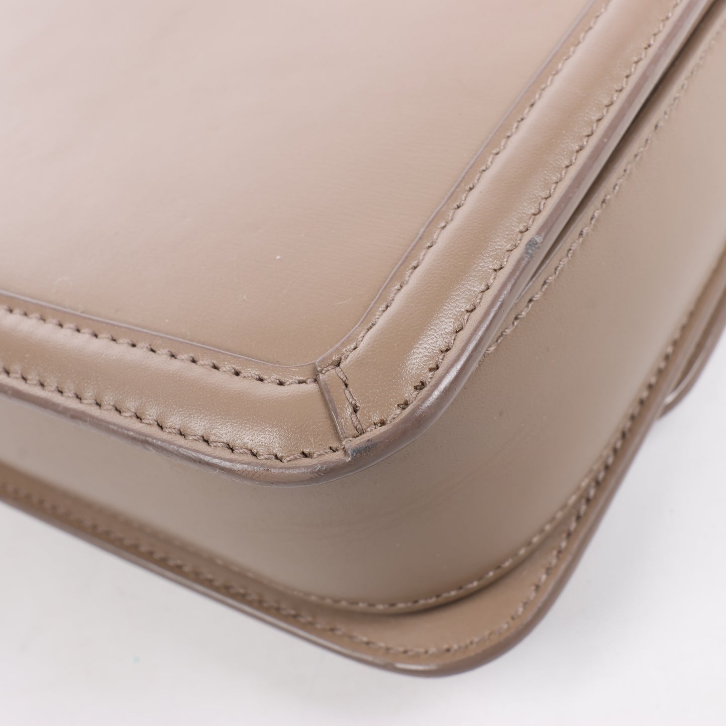 Saint Laurent Paris Solferino Leather Shoulder bag in beige