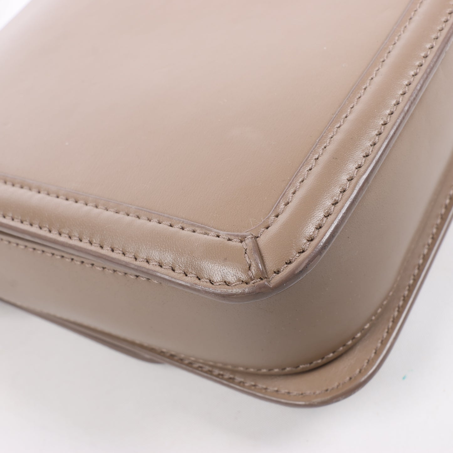 Saint Laurent Paris Solferino Leather Shoulder bag in beige