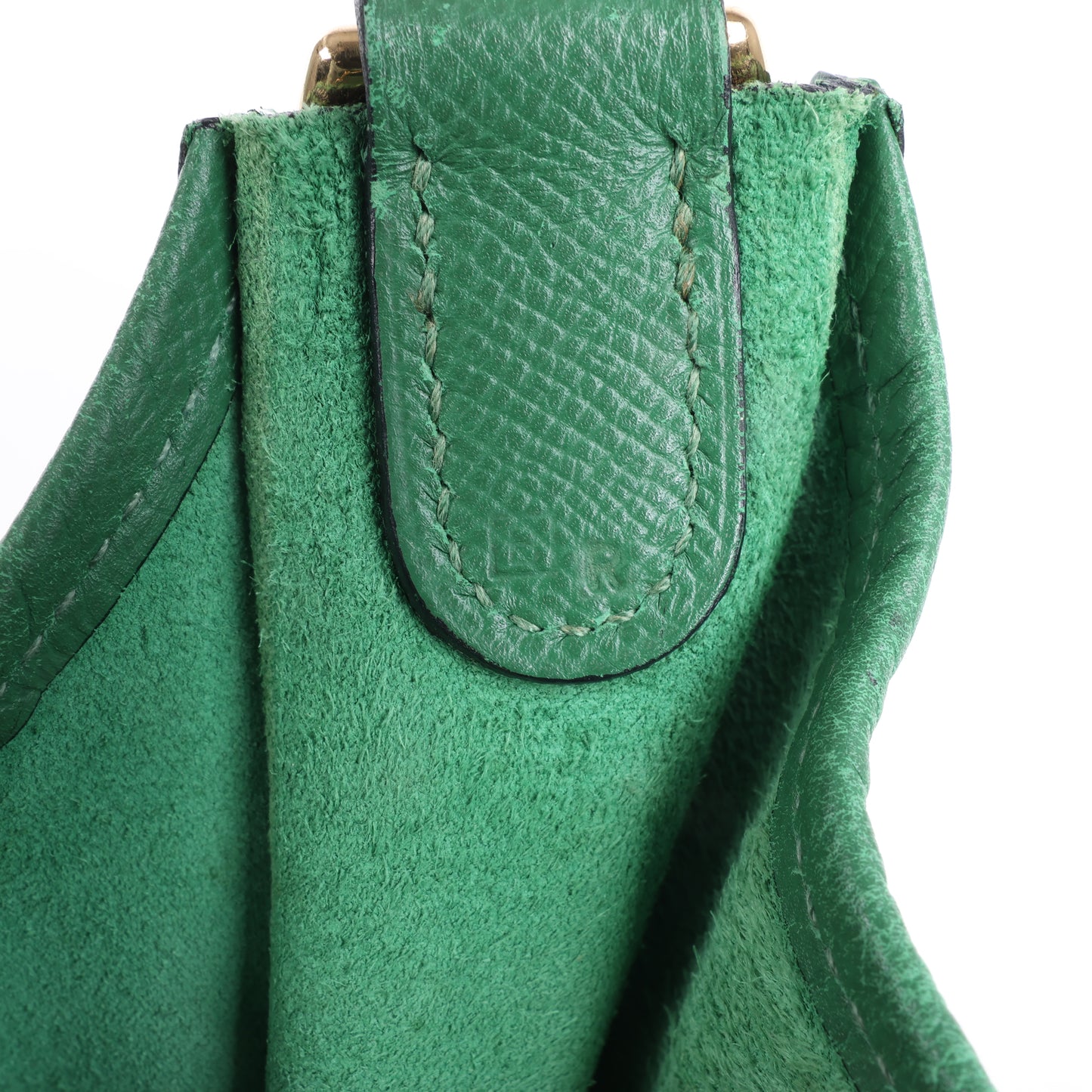 Hermès Evelyne 1 33 GM Cushbell Vert bengale Garnitures en métal doré □B: 1998