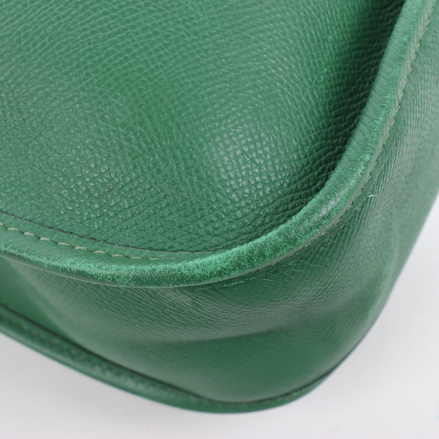 Hermès Evelyne 1 33 GM Cushbell Vert bengale Garnitures en métal doré □B: 1998