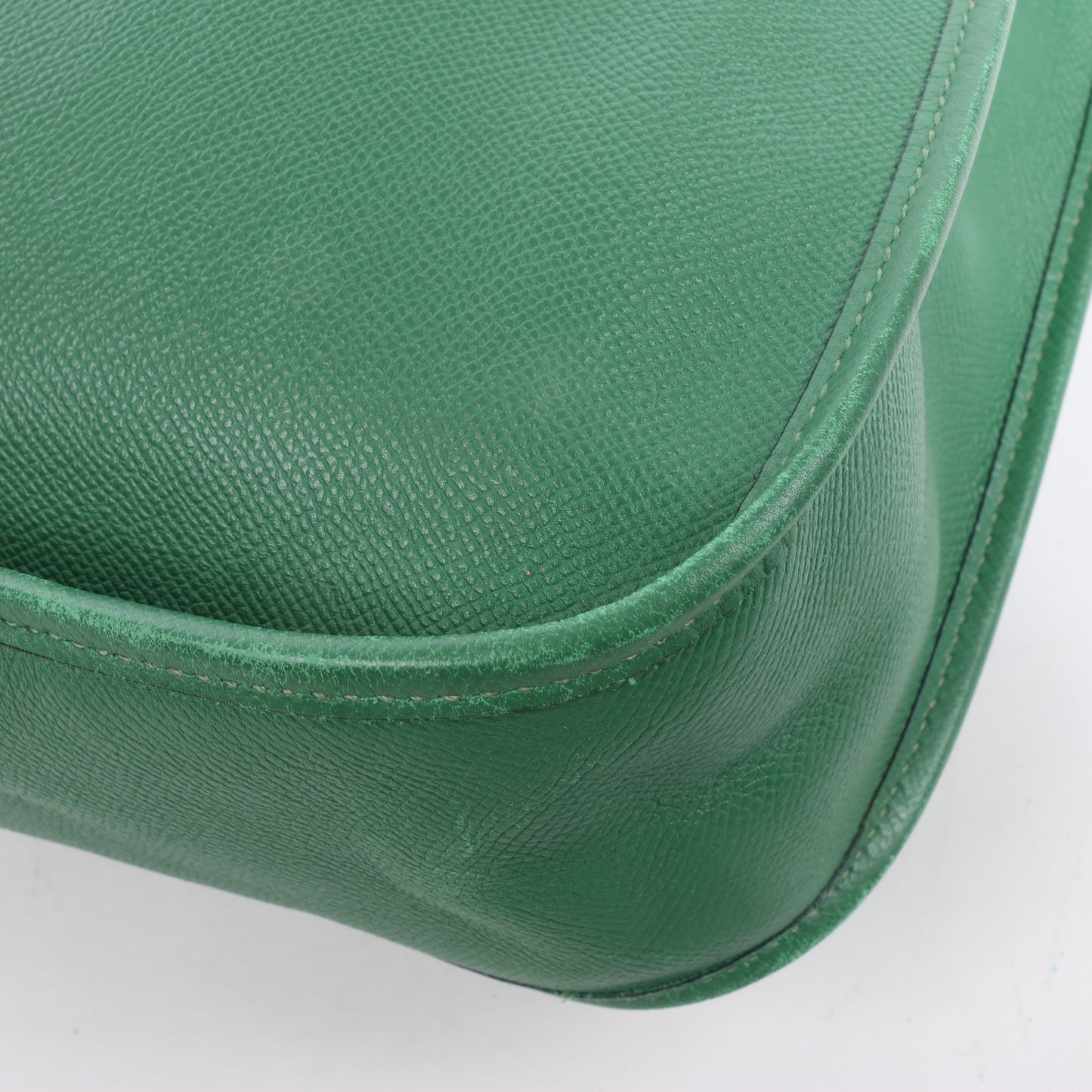 Hermès Evelyne 1 33 GM Cushbell Vert bengale Garnitures en métal doré □B: 1998