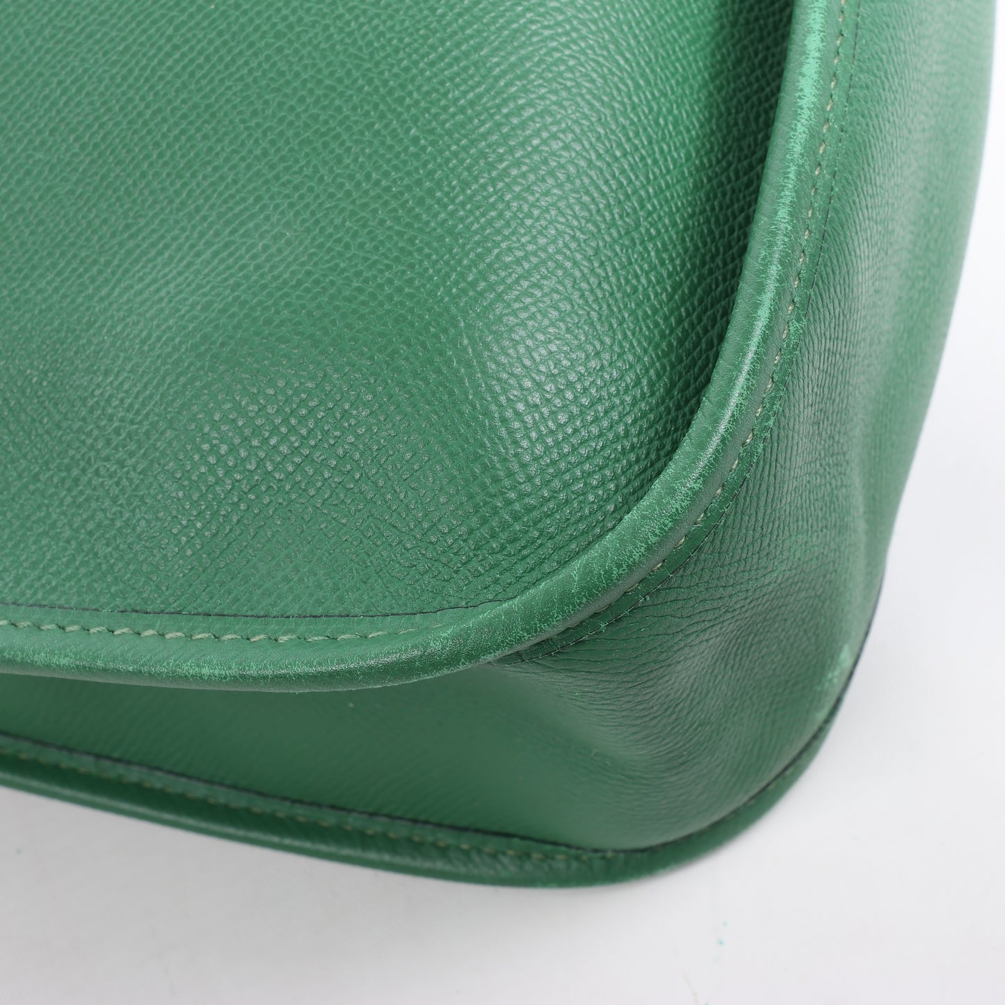 Hermès Evelyne 1 33 GM Cushbell Vert bengale Garnitures en métal doré □B: 1998