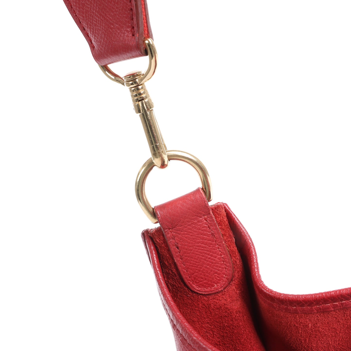 Hermès Evelyne 1 33 GM Cushbell Red Gold Metal Fittings A: 1997