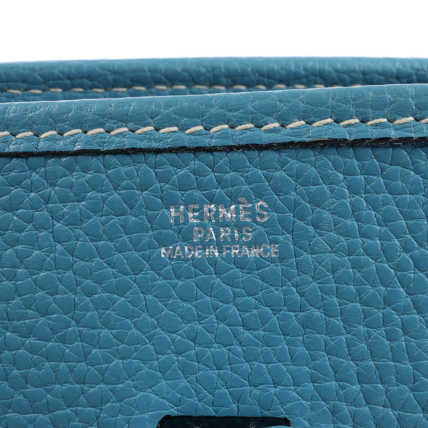Hermès Evelyne 1 29 PM Taurillon Clemence Blue Jean Silber Metallbeschläge □H: 2004