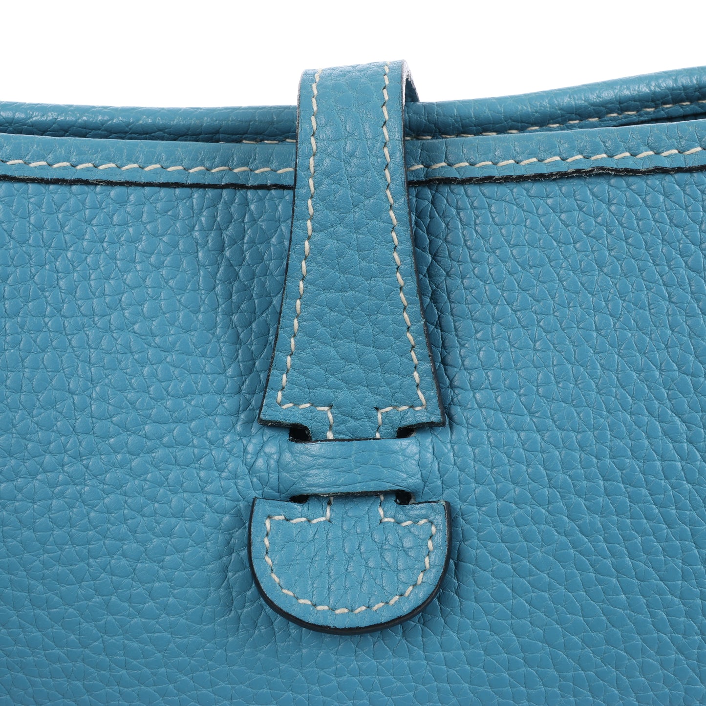 Hermès Evelyne 1 29 PM Taurillon Clemence Blue Jean Silber Metallbeschläge □H: 2004