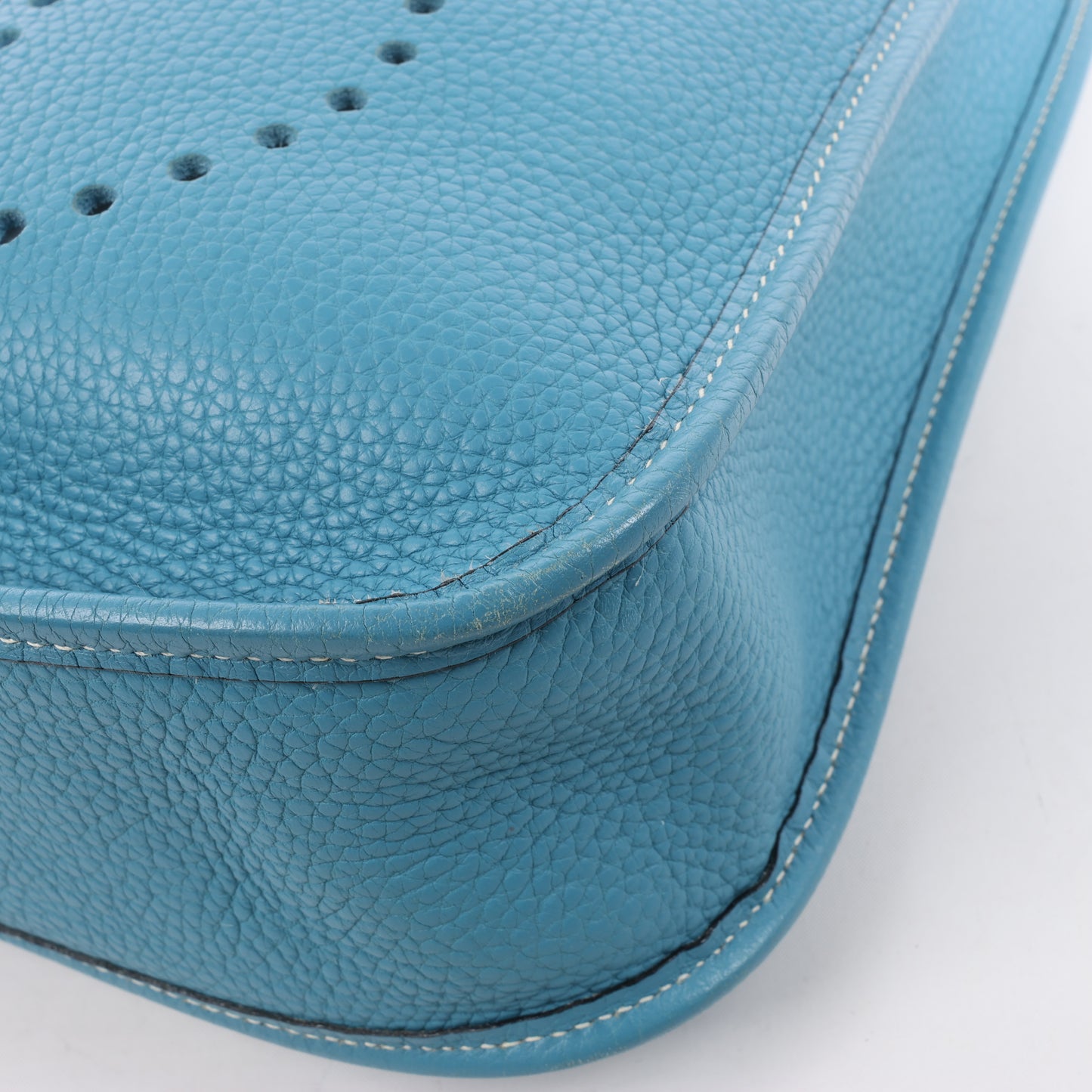 Hermès Evelyne 1 29 PM Taurillon Clemence Blue Jean Silber Metallbeschläge □H: 2004