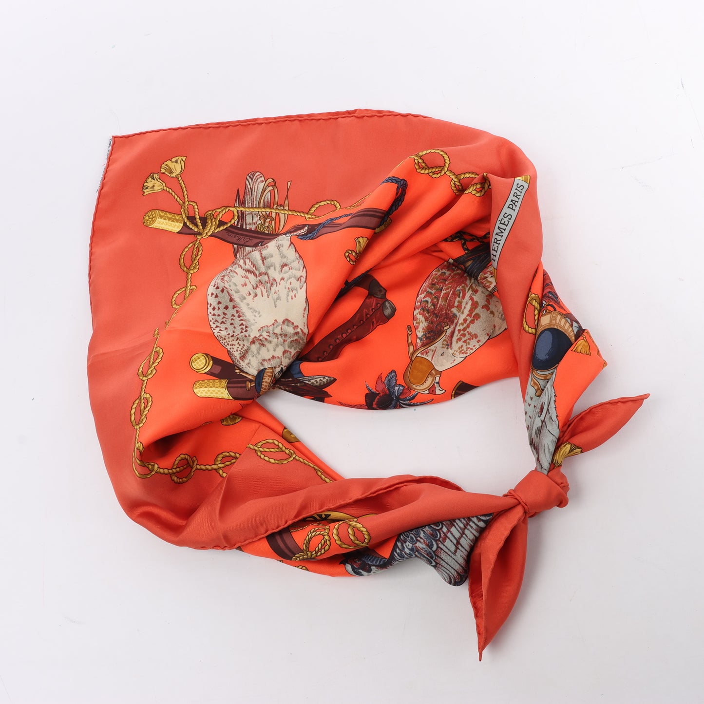 Hermès Carré 90 "LES OISEAUX DU ROY" Silk Scarf