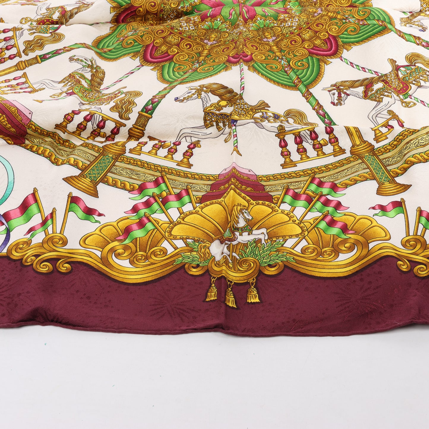 Hermes Carré 90 "LUNAPARK " 100% Silk Scarf