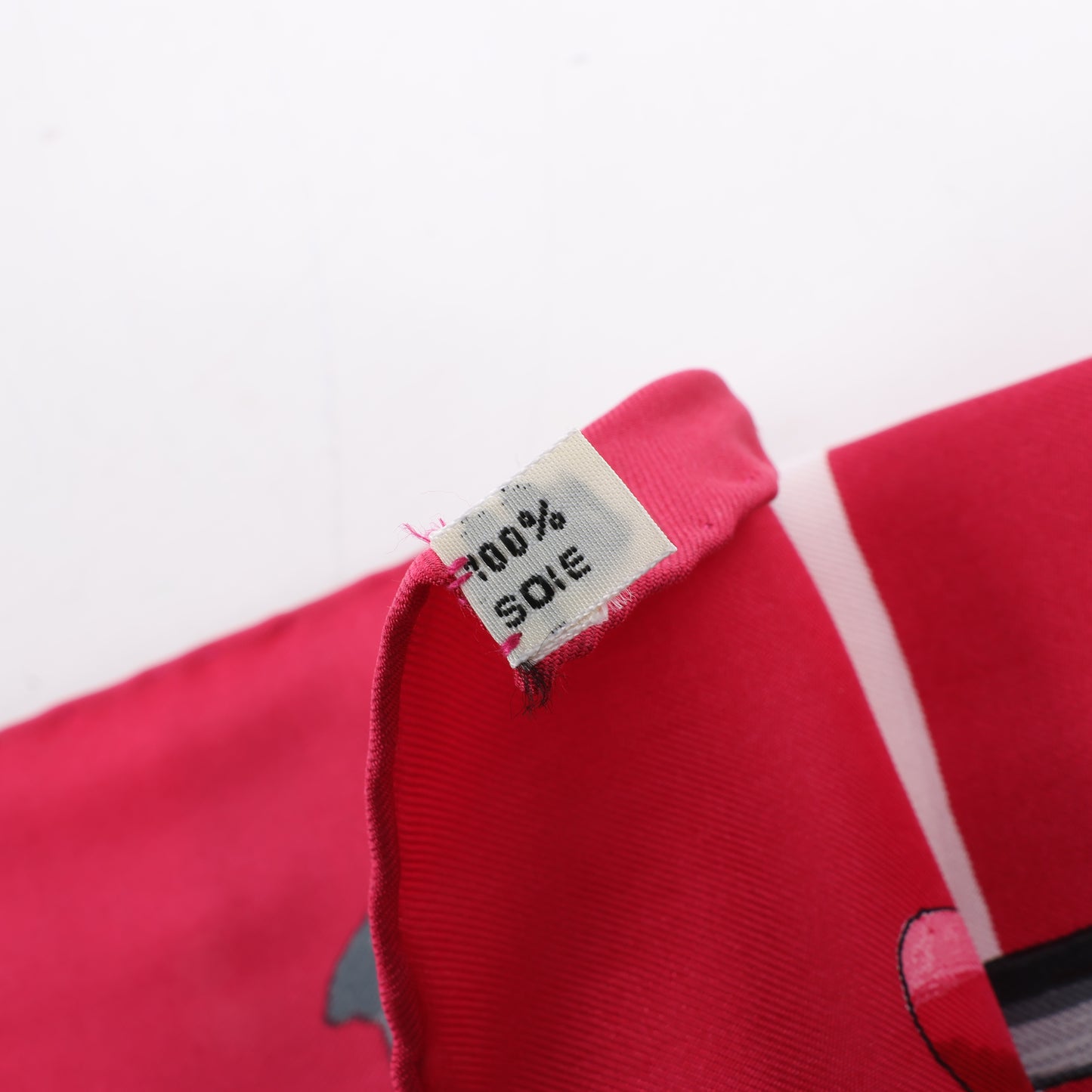 Hermes Carré 90 "PASEMENTERIE " Silk handkerchief in Red