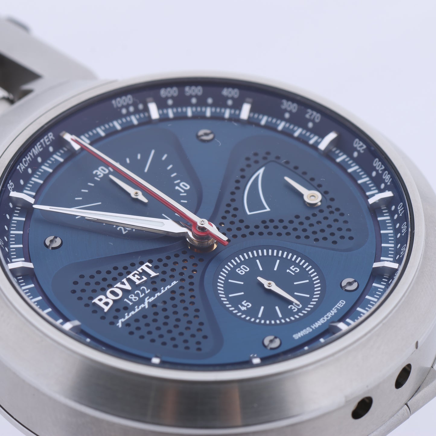Montre chronographe Bovet Sergio Split-Second SS, cadran bleu marine, 45 mm, SEPIN002