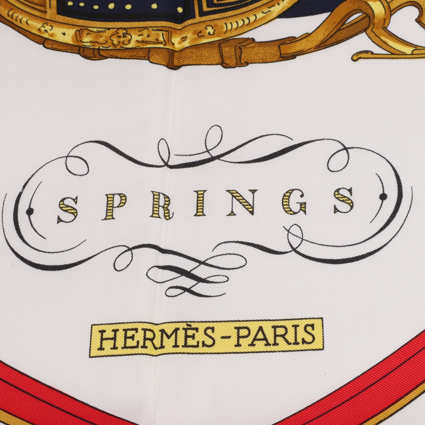Hermès Carré 90 "SPRINGS" Schal aus 100 % Seide