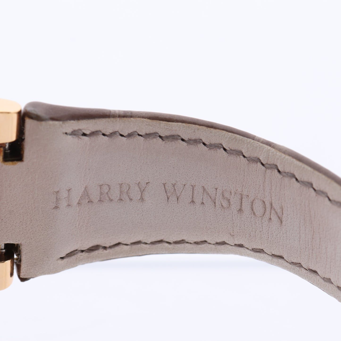 Harry Winston Ocean Moon Phase OCEQMP36RR026 Krokodilleder x RG QZ MOP Zifferblatt 36mm Uhr