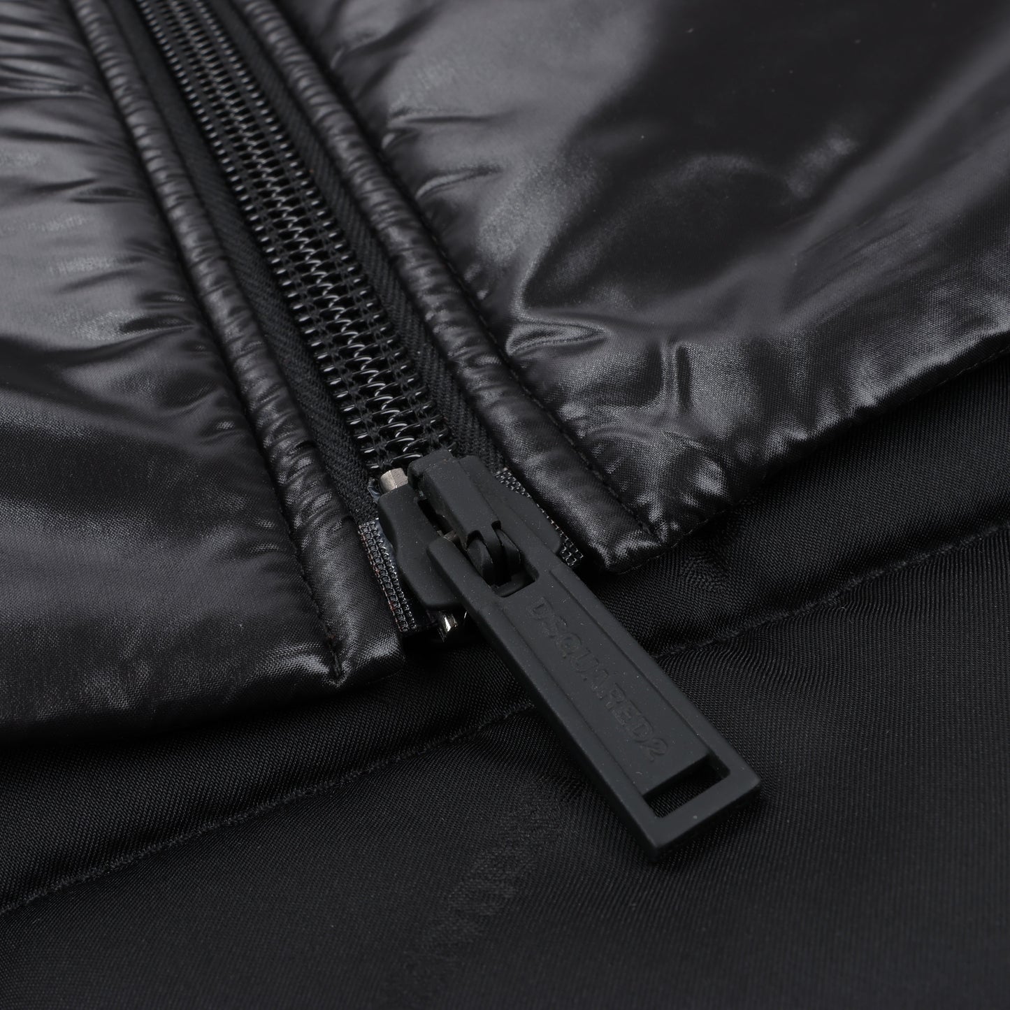 DSQUARED2 Glossy Navy Puffer Jacket, Size 48