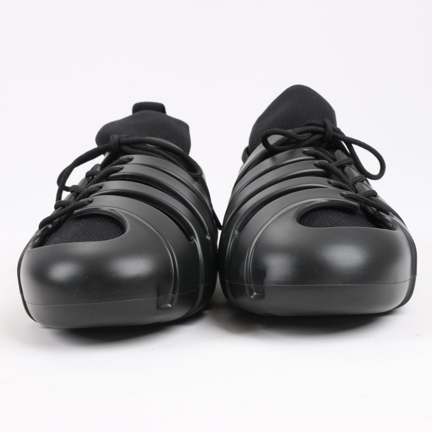 Baskets Bottega Veneta Trails Knit x Rubber noires, pointure 42
